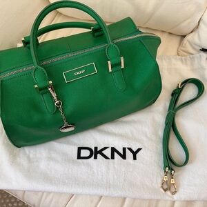 DKNY Vibrant Green Satchel